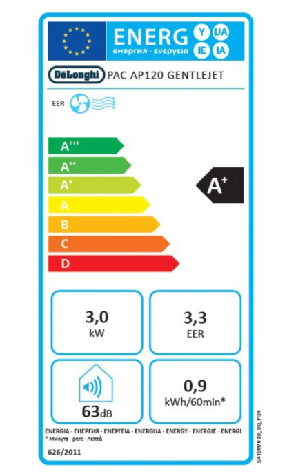 Climatiseur Mobile De'Longhi PACAP120 GentleJet – 12000 BTU, Classe A+, R290, GentleJet 180° - CAMA ELECTROMENAGER