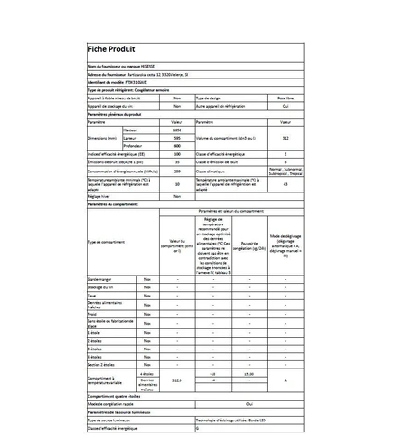 Hisense FT3K310SAIE FreshFit Inox Diepvrieskast