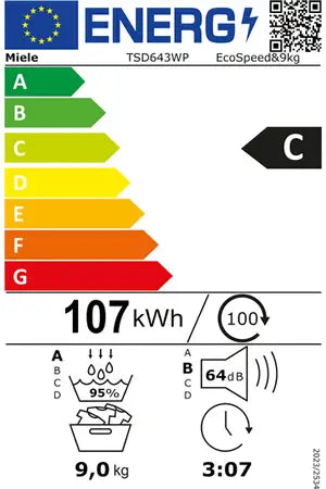 Miele warmtepompdroger TSD 643 WP 9 kg