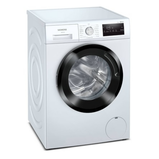 Accessoire pour lave-linge Siemens WM14N248FR, pièce ou composant visible, en plastique blanc avec connecteurs.