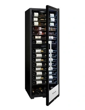 Wijnkast met meerdere temperatuurzones La Sommelière PRO160DZN 152 flessen Zwart