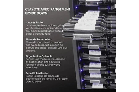 Cave de service Le Cépage AGCS155VN1ZPRO 157 bouteilles 1 zone 438 litres