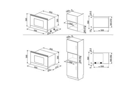 Smeg MP722PO combimagnetron