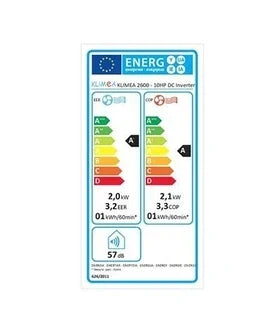Klimea fastmonteret reversibelt monobloc-klimaanlæg 2,6 kW vandret - : KLIMEA 10 HP