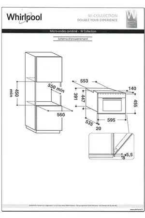 Whirlpool W11MW161 combi-magnetron