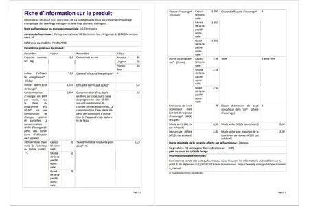LG F94B15MBS frontbetjent vaskemaskine