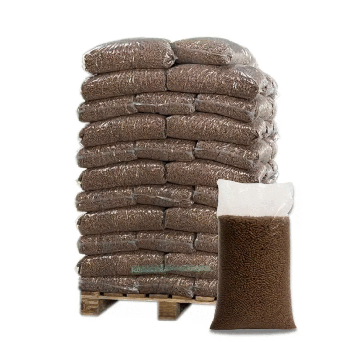 Pellet Confort – Palle med 70 sække á 15 kg – 100 % nåletræ