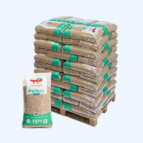 Pallet Pellets Premium in zakken