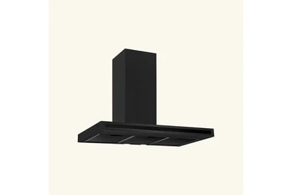 Silverline dekorativt væghængt emhætte TEA mat sort 90 cm