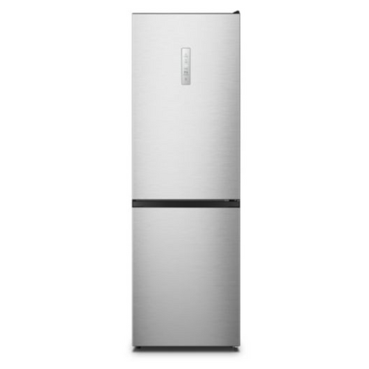 Réfrigérateur HISENSE RB390N4CCD1 avec porte blanche, intérieur spacieux et compartiments pour une conservation optimale.