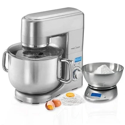 Robô multifunções Proficook Robô de Cozinha Pastelaria Padaria Doméstico Multifunções Taça 10L,, KM1096, 1500, Prateado