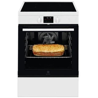 Cuisinière induction Electrolux SurroundCook LKI64890BW - Cuisinière - pose libre - largeur : 59.6 cm - profondeur : 60 cm - hauteur : 85 cm - avec système auto-nettoyant - blanc