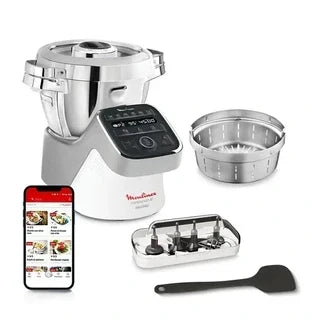 Robot de cozinha multifunções Moulinex 3l 1550w prateado HF807E10