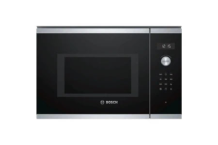 Bosch Serie | 6 BEL554MS0 mikroovn med grill - indbygningsovn med mikroovn - 25 liter - 900 Watt - rustfrit stål