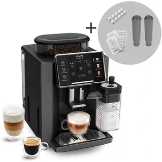 Machine à café à grain Krups Sensation Lait EA912HF1 Gris anthracite + kit entretien