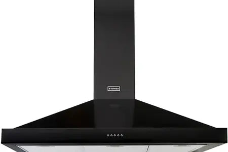 Stoves HOTPYR100NOIR dekorativ vægemhætte