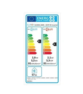 Climatiseur fixe Klimea reversible monobloc 2.6kW horizontale - : KLIMEA 10 HP