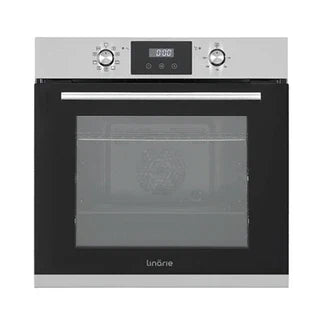 Four encastrable Linarie Four encastrable émail lisse LABO73MX2 73 litres Multifonctions 2 plats couleur verre noir-Inox