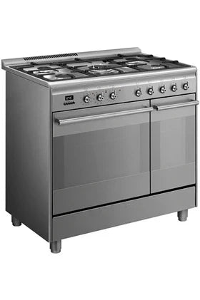 SMEG ESTHETIK CLASSCIA 90cm MIXT-KOCHFELD EDELSTAHL - SCB92PX8