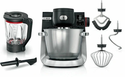 Pétrin pro Bosch Serie 6 MUMS6ZS17 robot de cuisine 1600 W 5,5 L Noir, Acier inoxydable