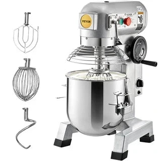 Batedeira planetária Vevor multifunções, robô de cozinha, aço inoxidável, 16 L, 500 W