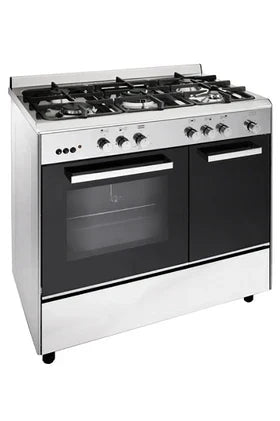 Airlux AA9PCGIX2 Butamax Range Cooker - Butanette 90cm Gas Black Stainless Steel