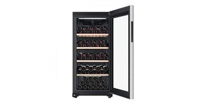Cave a vin de service Haier hws116gae - - pose libre - 116 bouteilles h126. 5 x l59,5 cm - noir