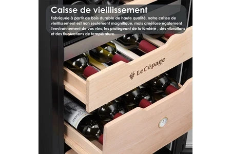 Cave multi-températures LeCépage Cave à vin polyvalente triple zone AGK3ZMULTI 282L