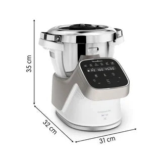 Robot cuiseur Moulinex Companion Pro YY5286FG avec balance intégrée + cuiseur vapeur
