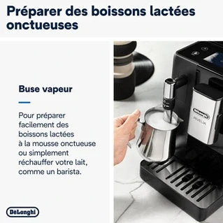 Machine à café à grain Delonghi FEB4435.B RIVELIA NOIR