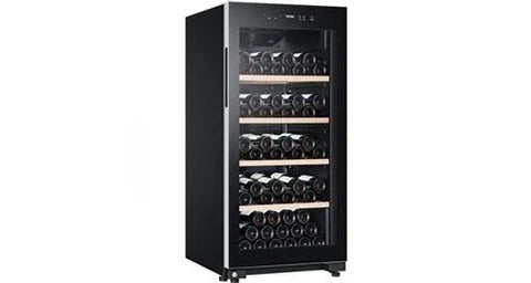 Cave a vin de service Haier hws116gae - - pose libre - 116 bouteilles h126. 5 x l59,5 cm - noir