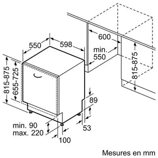 Bosch Einbaugeschirrspüler SMV4EVX00E 60 cm