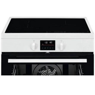 Cuisinière induction Electrolux SurroundCook LKI64890BW - Cuisinière - pose libre - largeur : 59.6 cm - profondeur : 60 cm - hauteur : 85 cm - avec système auto-nettoyant - blanc