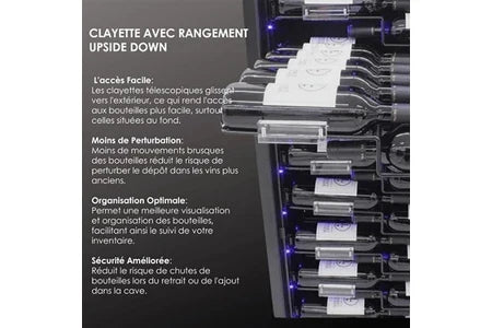 Cave de service Le Cépage  AGCS155VN1ZPRO 157 bouteilles 1 zone 438 litres