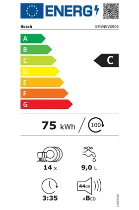 Bosch Einbaugeschirrspüler SMV4EVX00E 60 cm