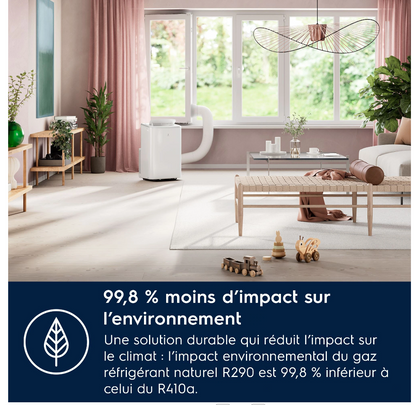 Electrolux EXP38U340HW Comfort 600 Flytbar reversibel aircondition – 2600 W, Klasse A, R290, Wi-Fi-tilkoblet