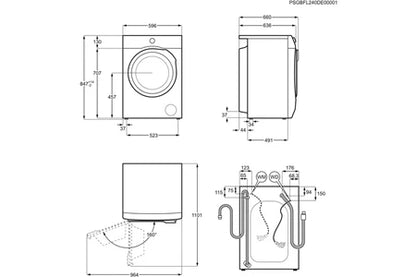 Aeg LFR73H169Q Frontlader-Waschmaschine AUTODOSE / CAREDRUM