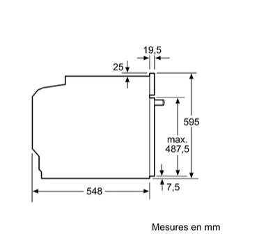 Four encastrable Siemens HB574ABR3F iQ300 Inox