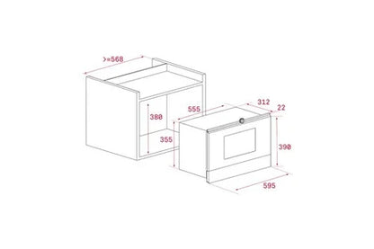 Micro-ondes + Gril Teka ML 822 BIS R