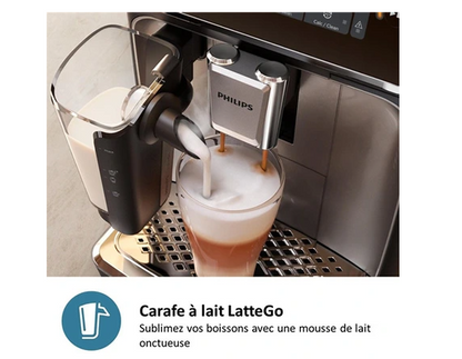 Machine à café à grain Philips EP5547/90 machine automatique Série 5500 - LatteGo