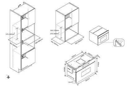 Micro-ondes + Gril Rosieres RO38SC3BF7XTS