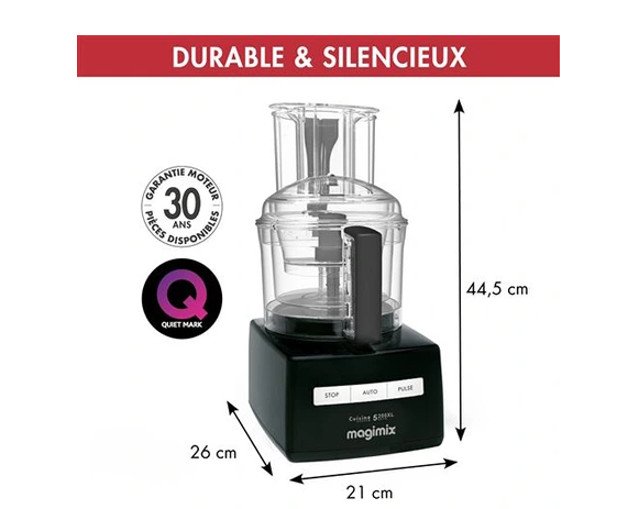 Robot multifonction Magimix CS5200 XL 18584F 1100 W Noir