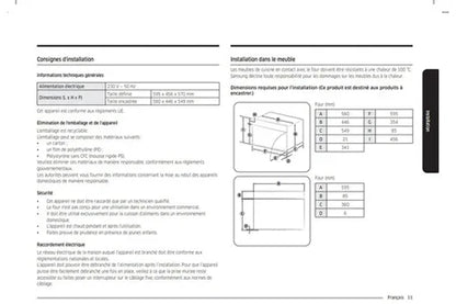 Micro-ondes mono-fonction Samsung NQ5B4513GBS