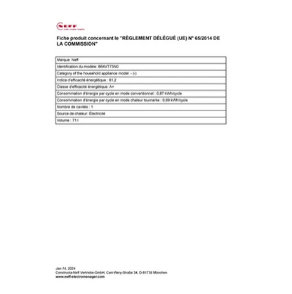 Four encastrable Neff B64VT73N0
